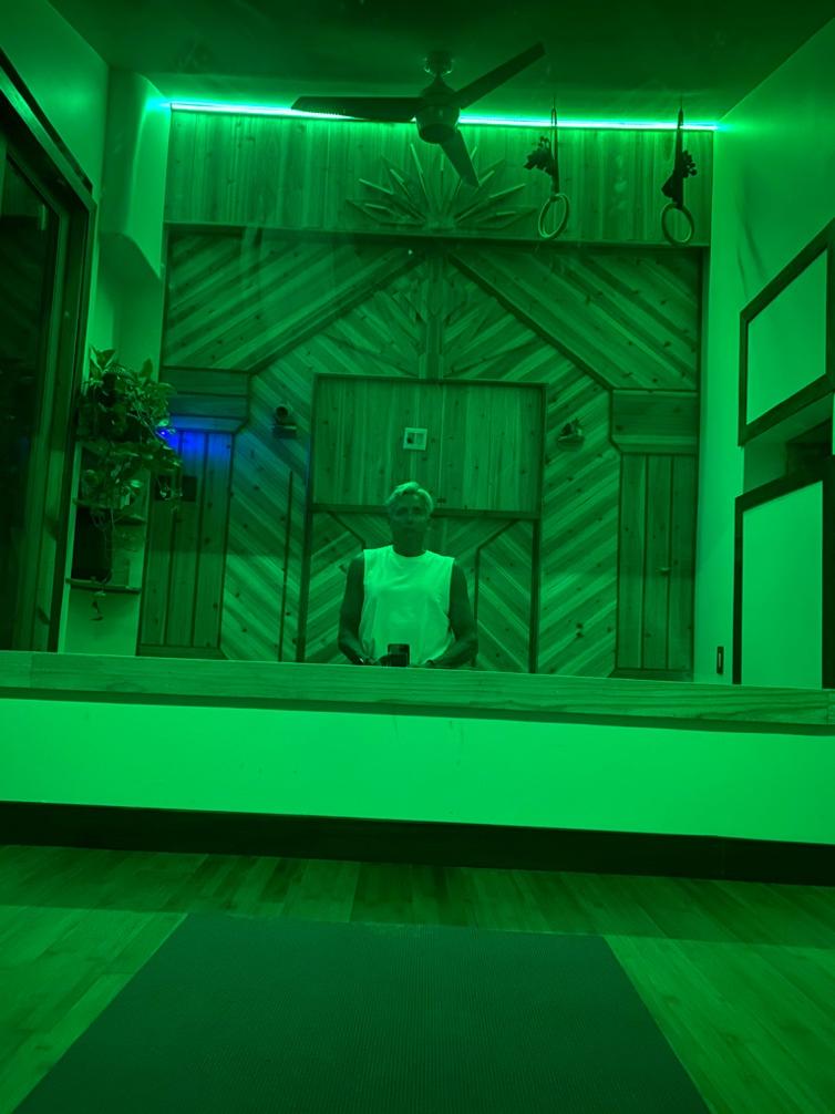 Yoga room with a peaceful atmosphere